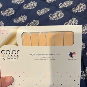 Color Street Cream Nail Polish Strips Accessories